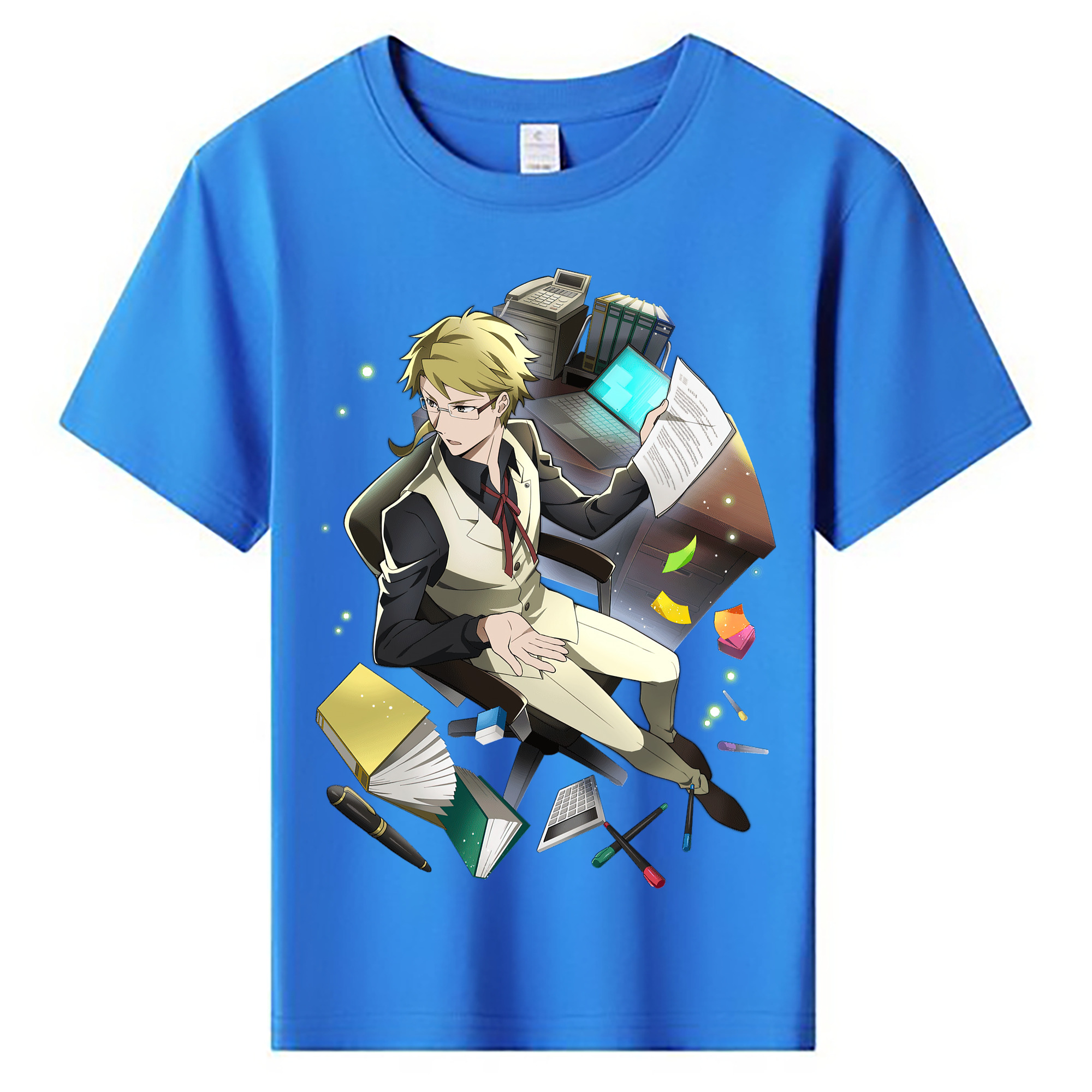 （画像用） 文豪ストレイドッグス Bungo Stray Dogs 綿100％キッズTシャツ（フロントプリント）